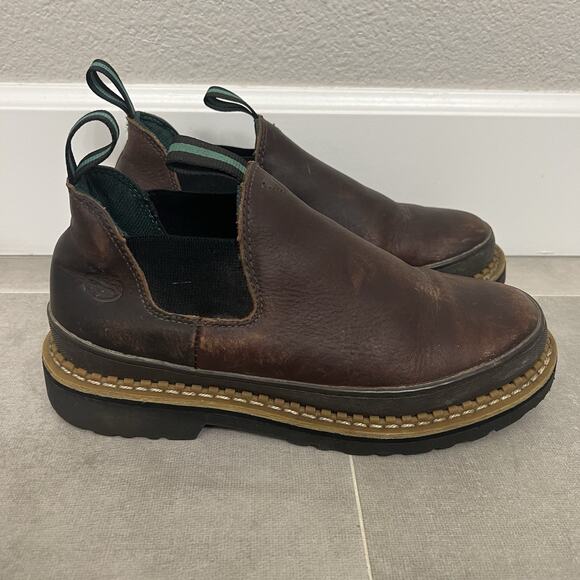 Georgia Giant Romeo Womens 8.5 Brown Slip On Oil Resistant Outdoor Workwear - Picture 1 of 6